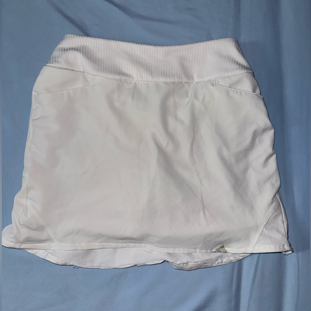 Adidas White Women's Athletic Skort with Built-In Shorts